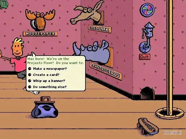 Screenshot of a Creative Writer